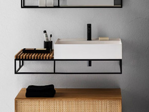 Подвесной прямоугольный умывальник