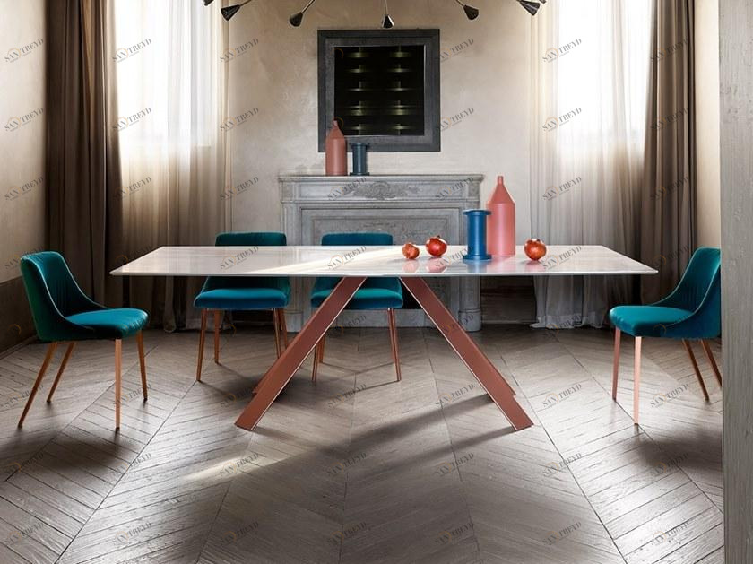 Ronda Design Прямоугольный обеденный стол sun-id-1434666