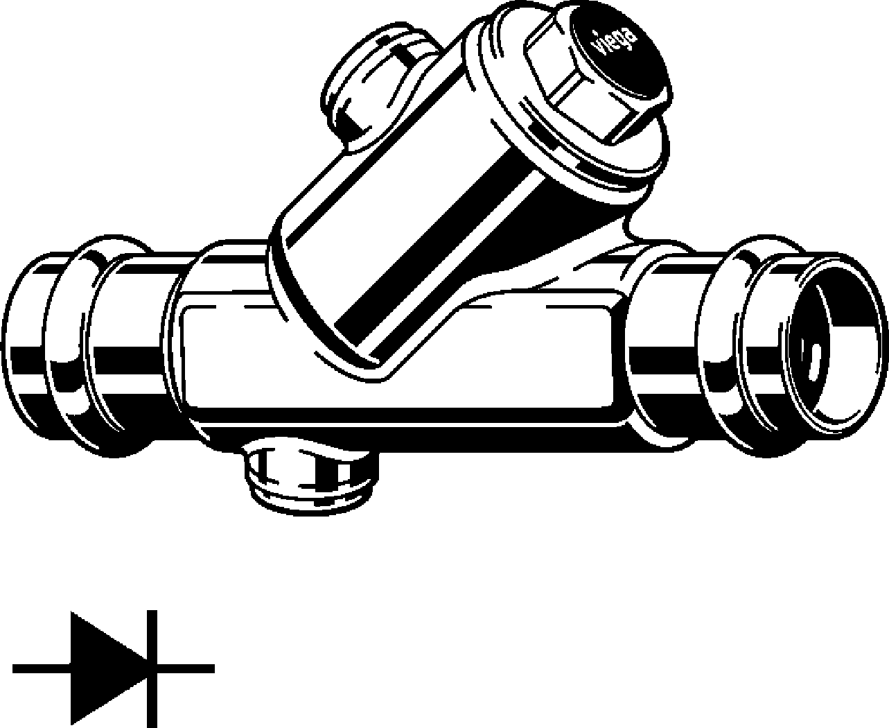 Viega Обратный клапан Easytop 2239.4 (757588) 757 588 - Вид №1