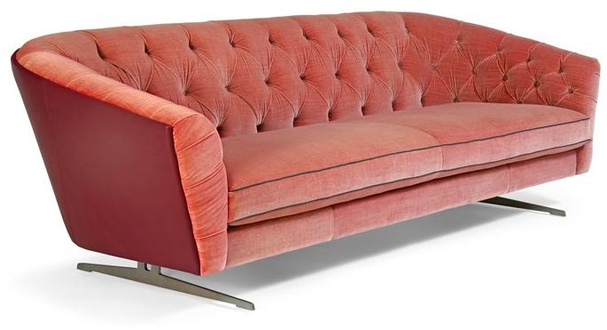 Borzalino Стеганый 3-местный кожаный диван New kap sun-id-1445400 - Вид №2