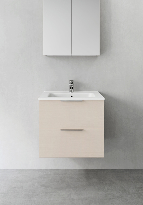 1390204 Шкаф Для Умывальника Форма Ясень Узор 600 Hafa Ясень 