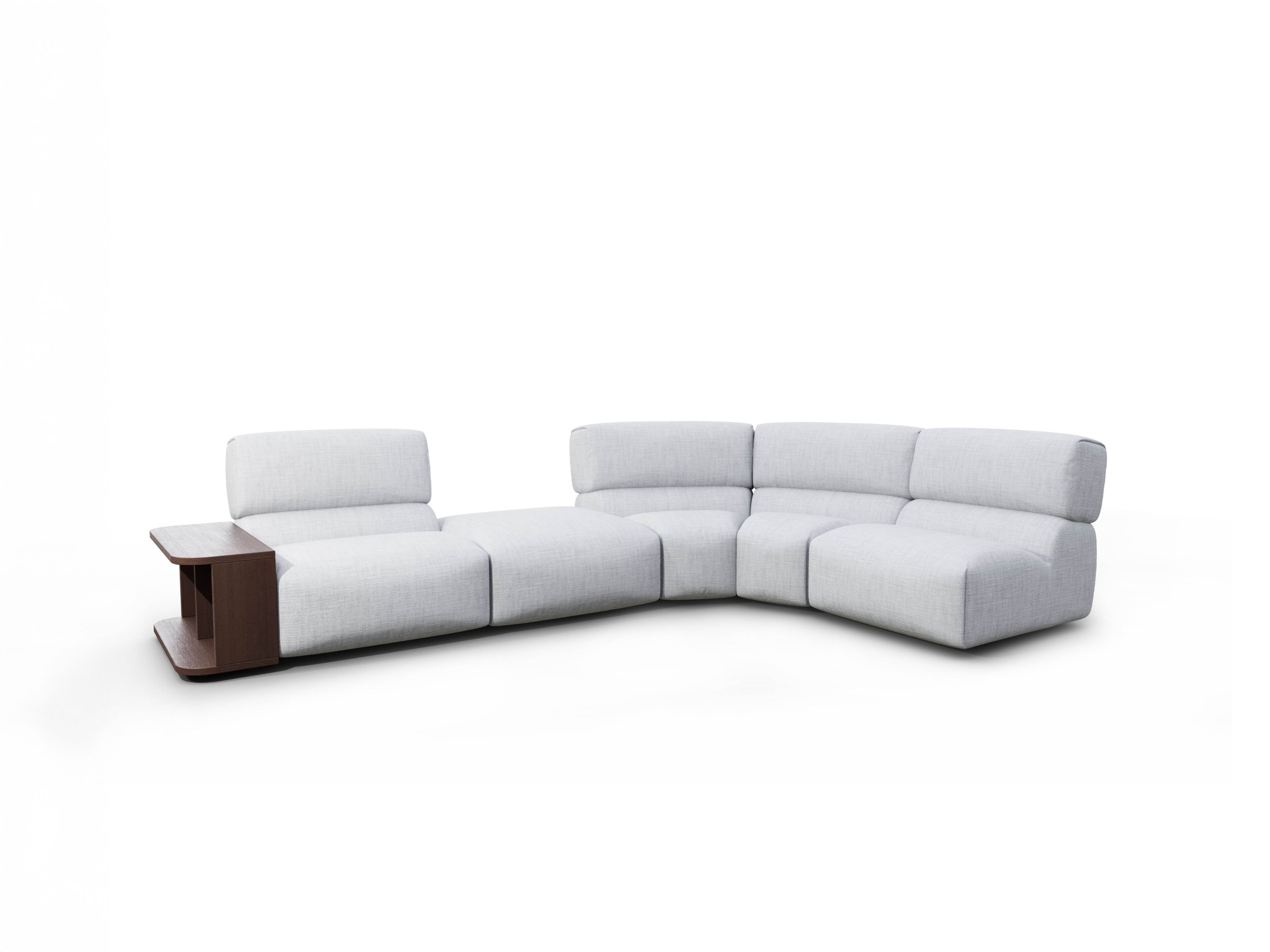 Тканевый изогнутый модульный диван Natuzzi Italia момент ARCH-00090188 - Вид №1