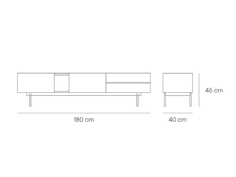 Шкаф для телевизора из МДФ с распашными дверцами TEULAT восемь ARCH-00073815 - Вид №6