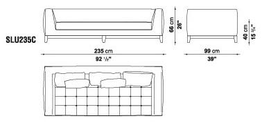 Maxalto Диван из ткани Lutetia sun-id-1405942 - Вид №3