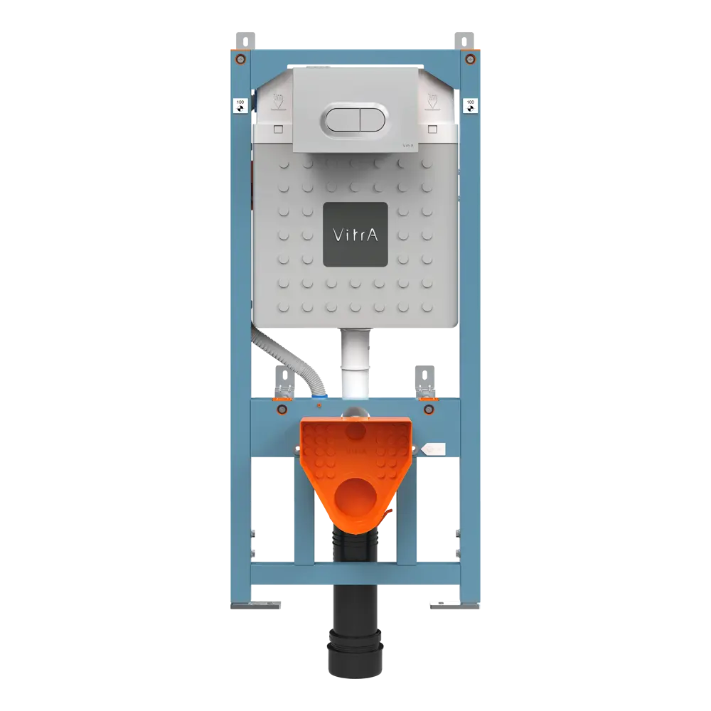 Инсталляция VitrA для подвесного унитаза с кнопкой цвет хром STLM-2098203