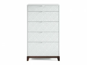 Комод высокий серый "Гравировка 11" Case THE IDEA ДИЗАЙНЕРСКИЕ 209967 Серый