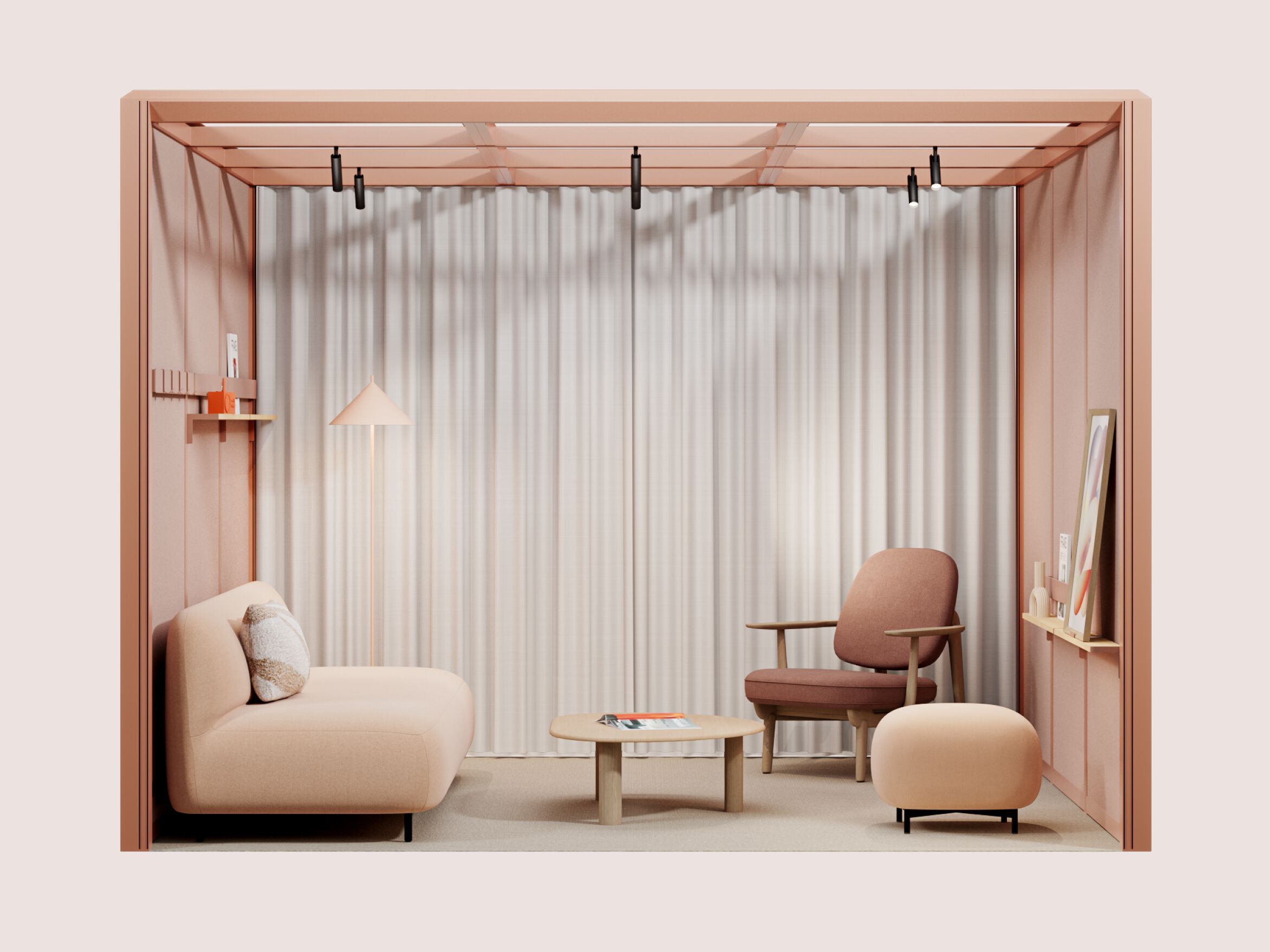 Алюминиевый и стеклянный офисный остров для кофе-брейка Mute Modular ARCH-00141087