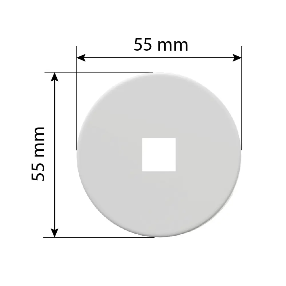 Декоративное основание Lemer You-Design Круг D55 мм пластик цвет хром STLM-2170090 - Вид №1