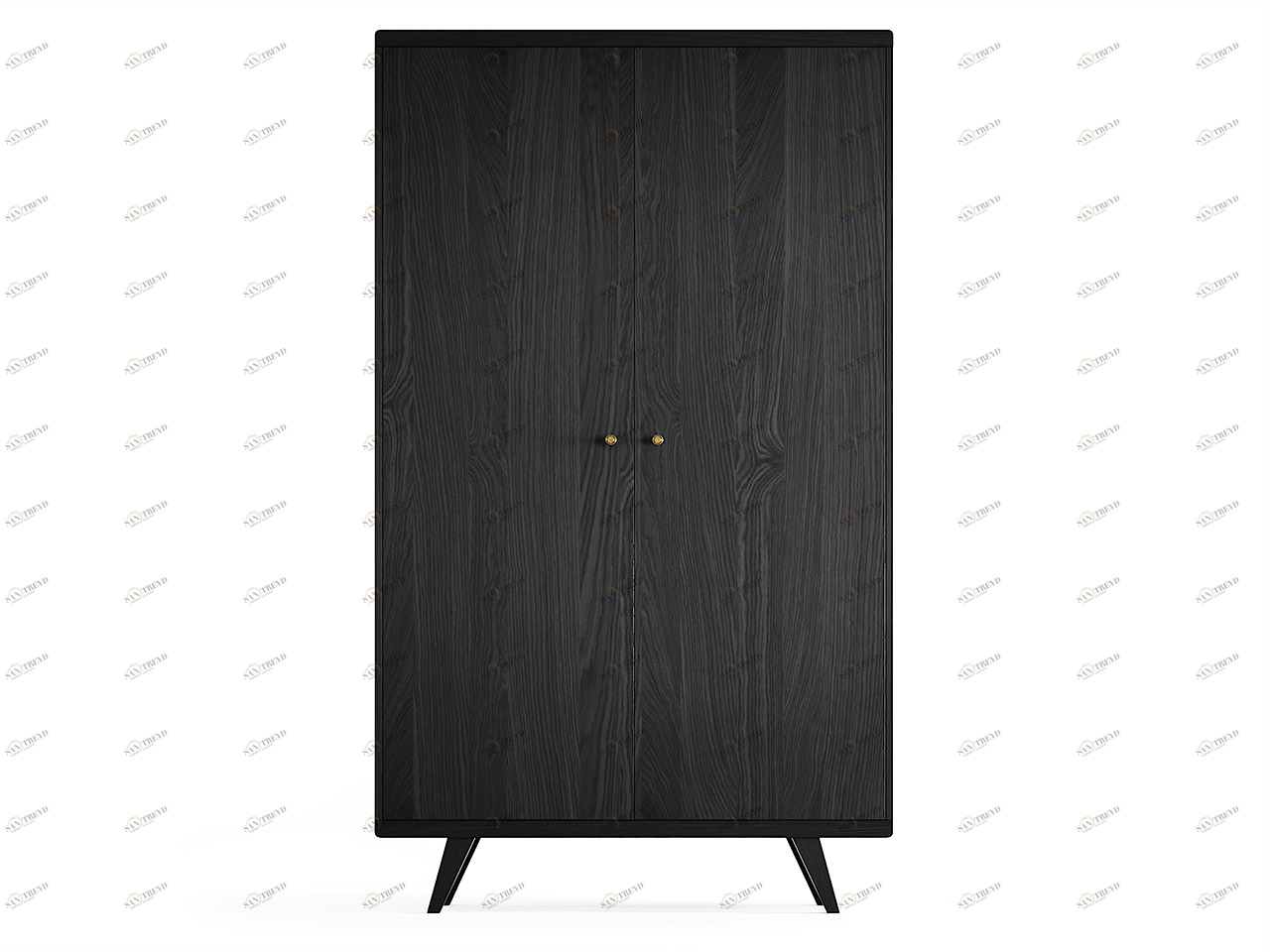 Шкаф распашной двухдверный черный Thimon THE IDEA  210343 Черный 