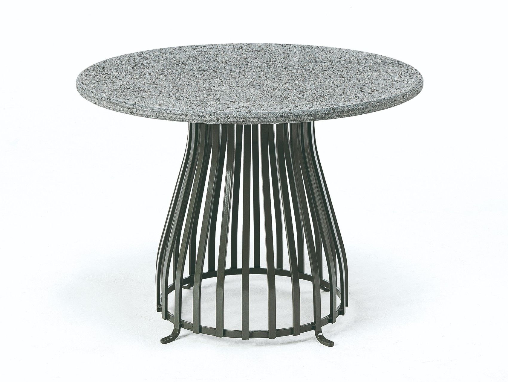 Круглый садовый столик из лавового камня Ethimo Venexia ARCH-00131166