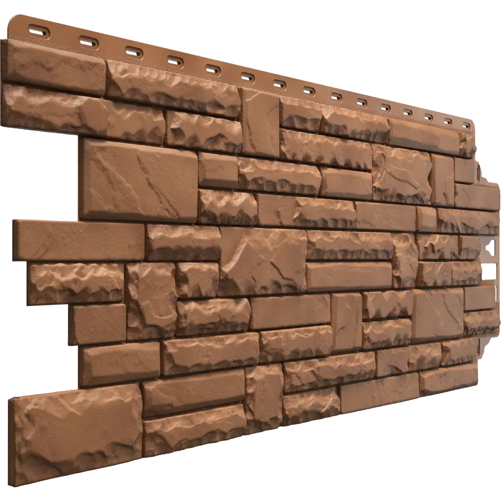 Фасадная панель Docke Песчаник колотый цвет коричневый DÖCKE Dacha STLM-2090053 - Вид №1