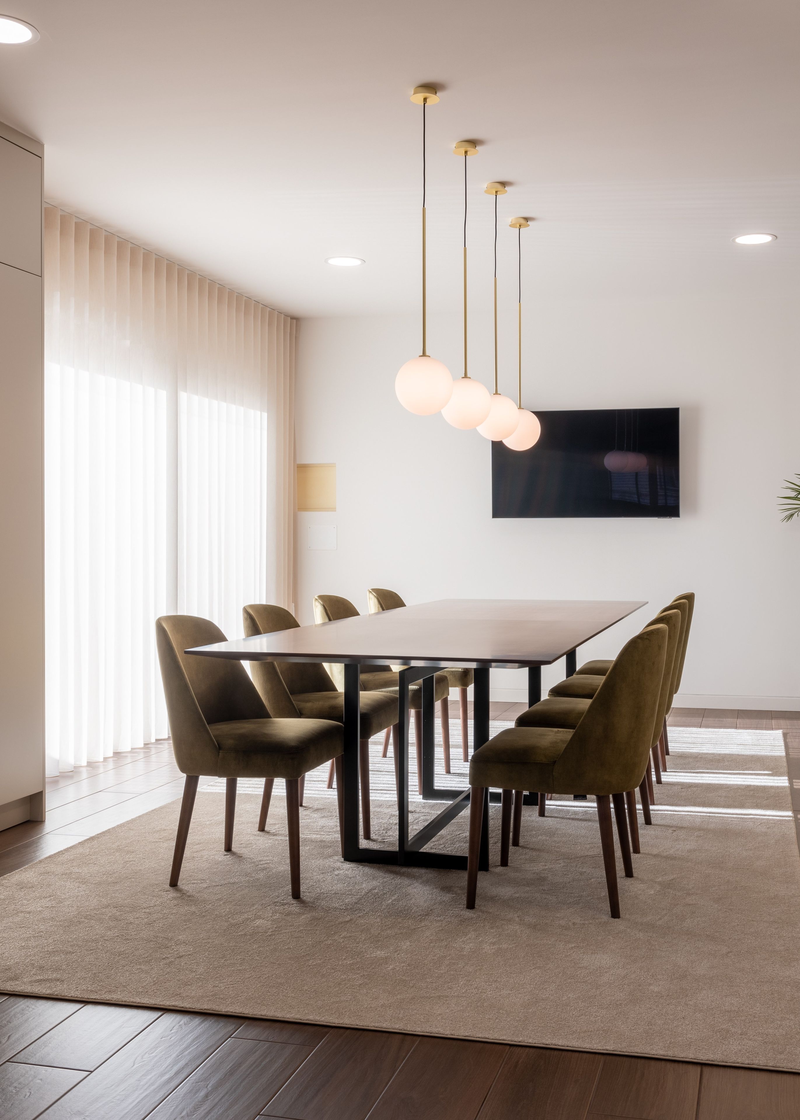 Прямоугольный обеденный стол из шпона Stylish Club Slender ARCH-00010853 - Вид №4