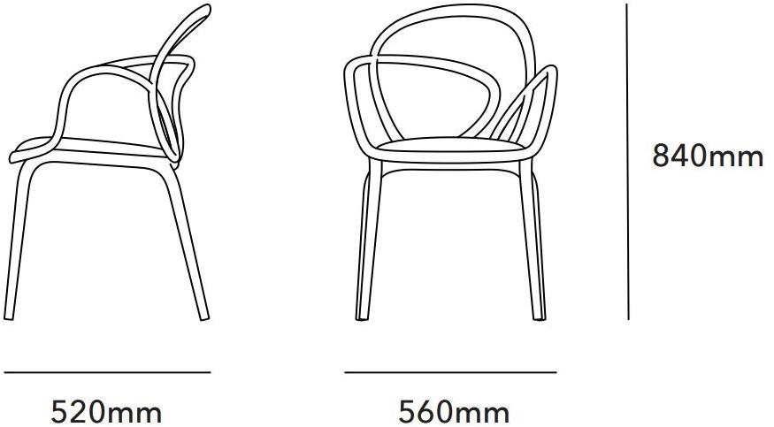 Qeeboo Штабелируемый стул из полипропилена со встроенной подушкой sun-id-1394432 - Вид №3