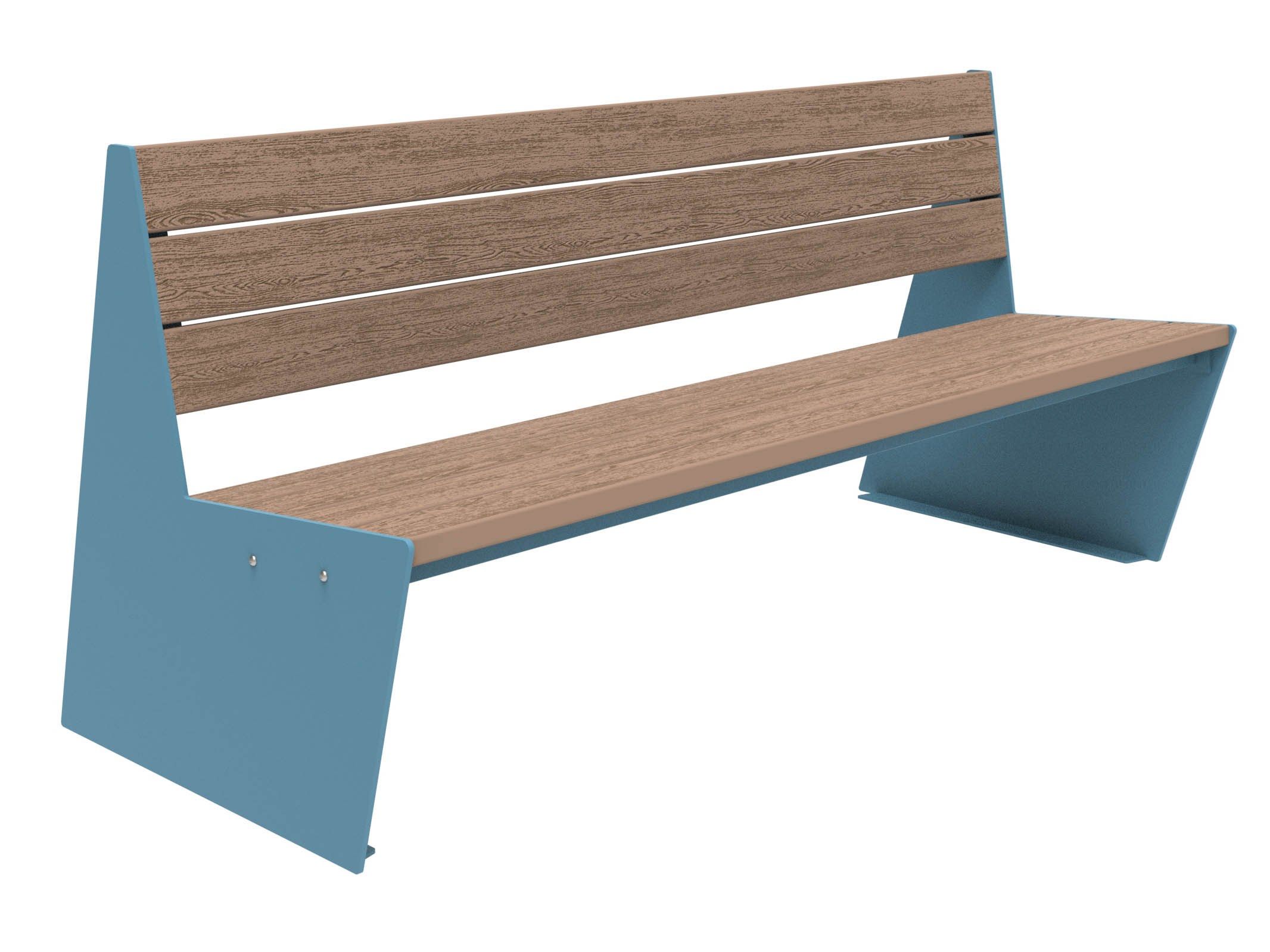 Скамья WPC со спинкой Lazzari Sharp ARCH-00095832 - Вид №27