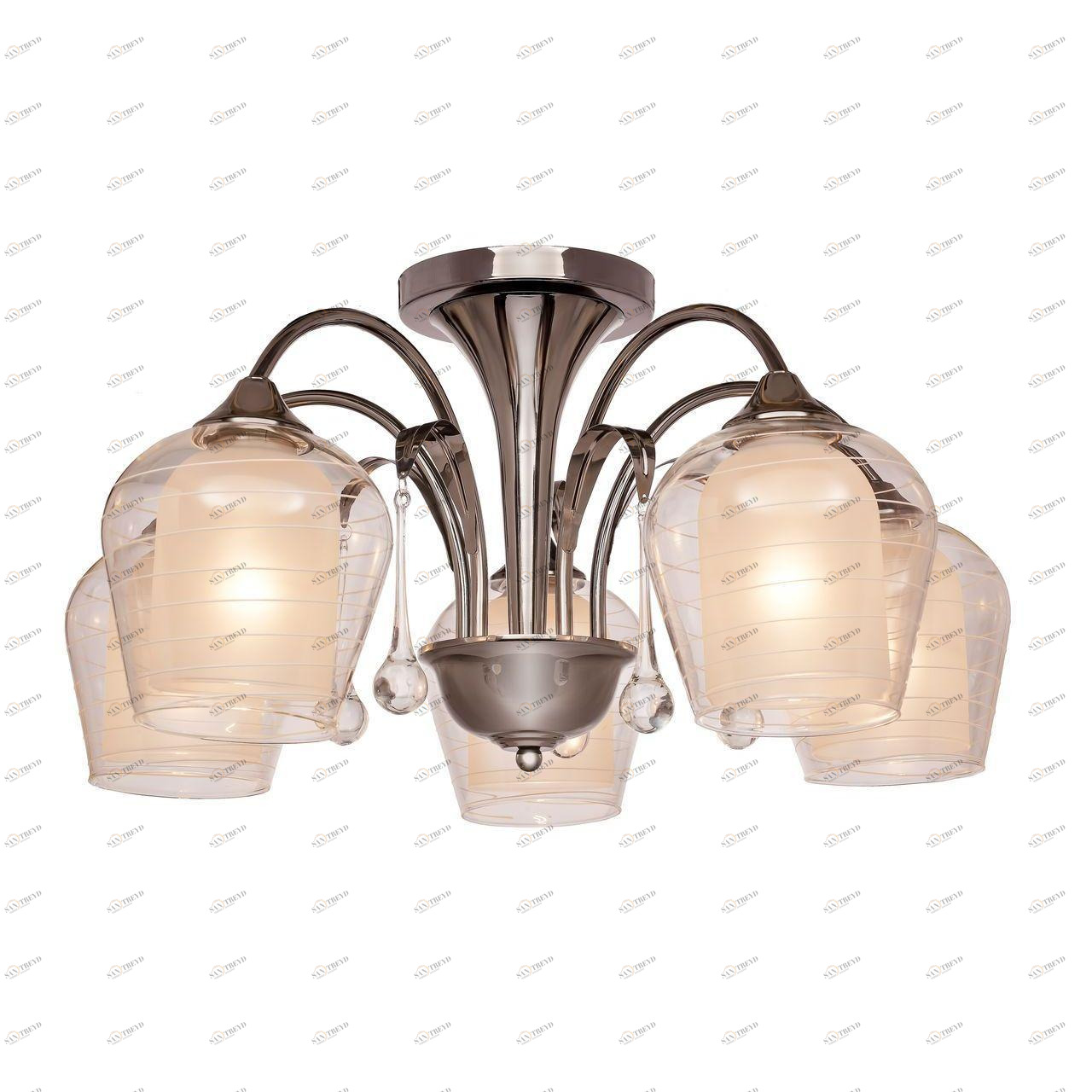 Потолочная люстра Silver Light Loretto 131.54.5 SILVER LIGHT LORETTO CHROME 183388 Белый 