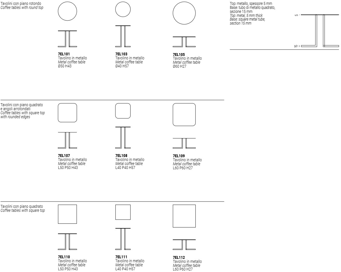 Marelli Круглый журнальный столик из металла sun-id-1433762 - Вид №3