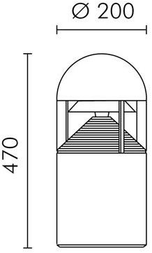 SIMES Флуоресцентный светодиодный столбик Column sun-id-1444661 - Вид №5