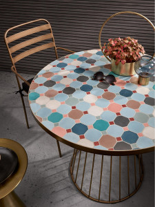 064844 Подсвечник стеклянный голубой La Forma Crayte