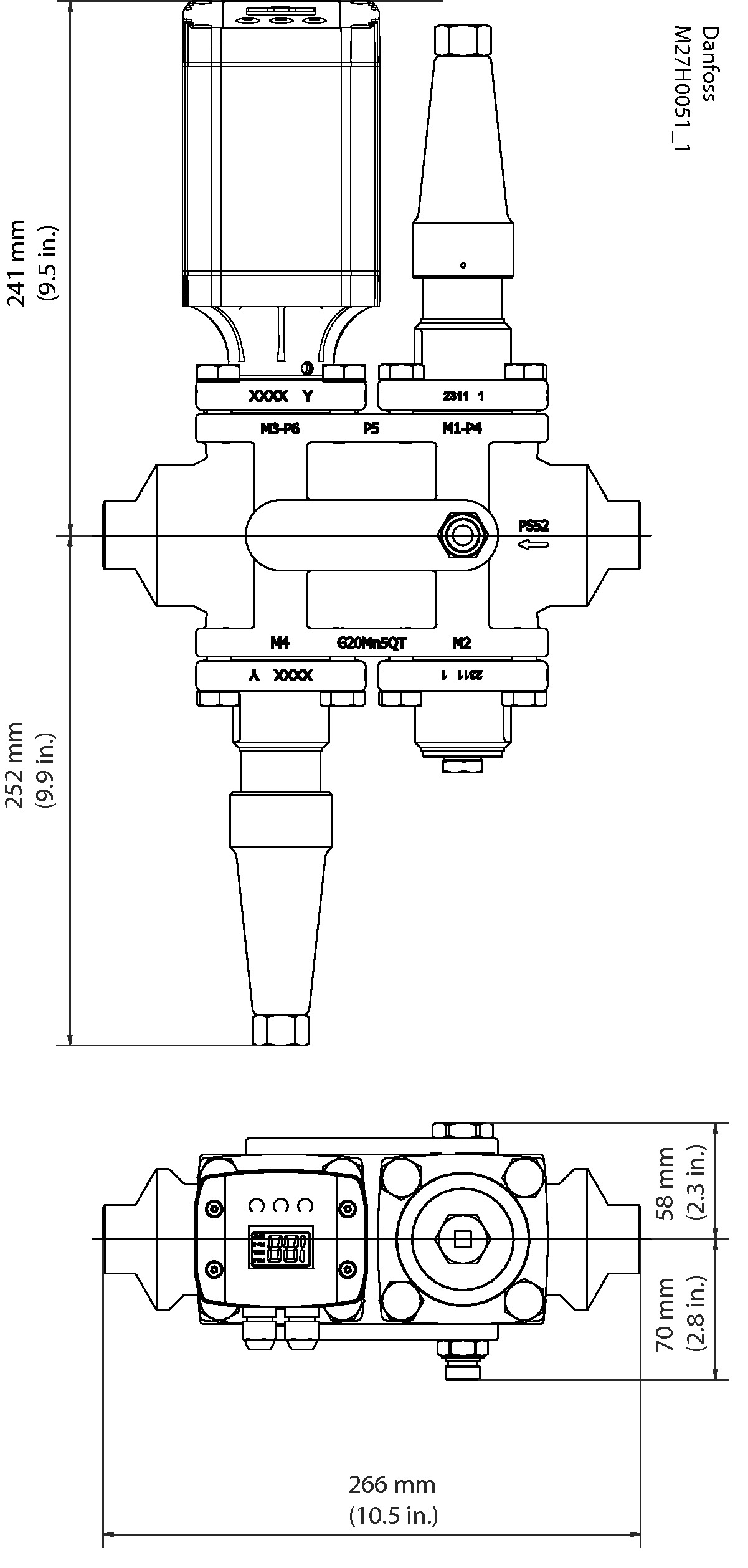 Danfoss ICF 25 — многофункциональные клапанные станции ICF 25-6-1RA (25 D) Клапан универсальный 027L4002  - Вид №2