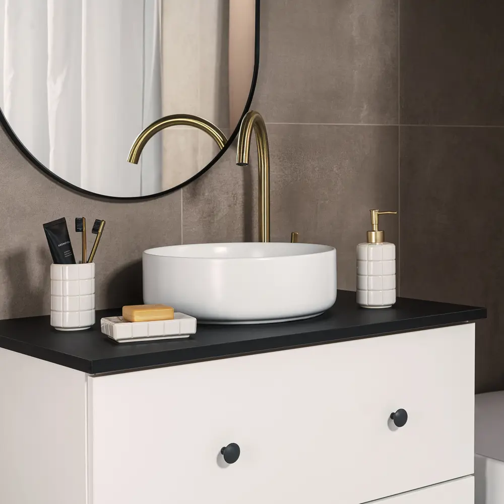 Керамический стакан для зубных щеток Verran Line - элегантный органайзер для ванной 89384100 STLM-1568972 - Вид №5