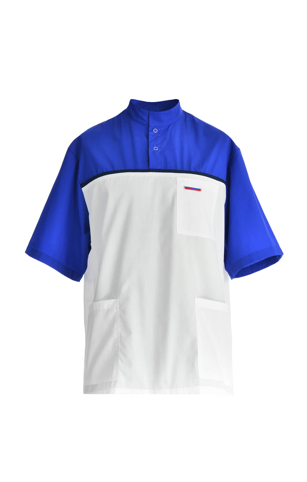 61948 Костюм "Лидер" белый василек  Медицинская одежда  размер 56-58/170-176 Спецодежда  - Вид №4