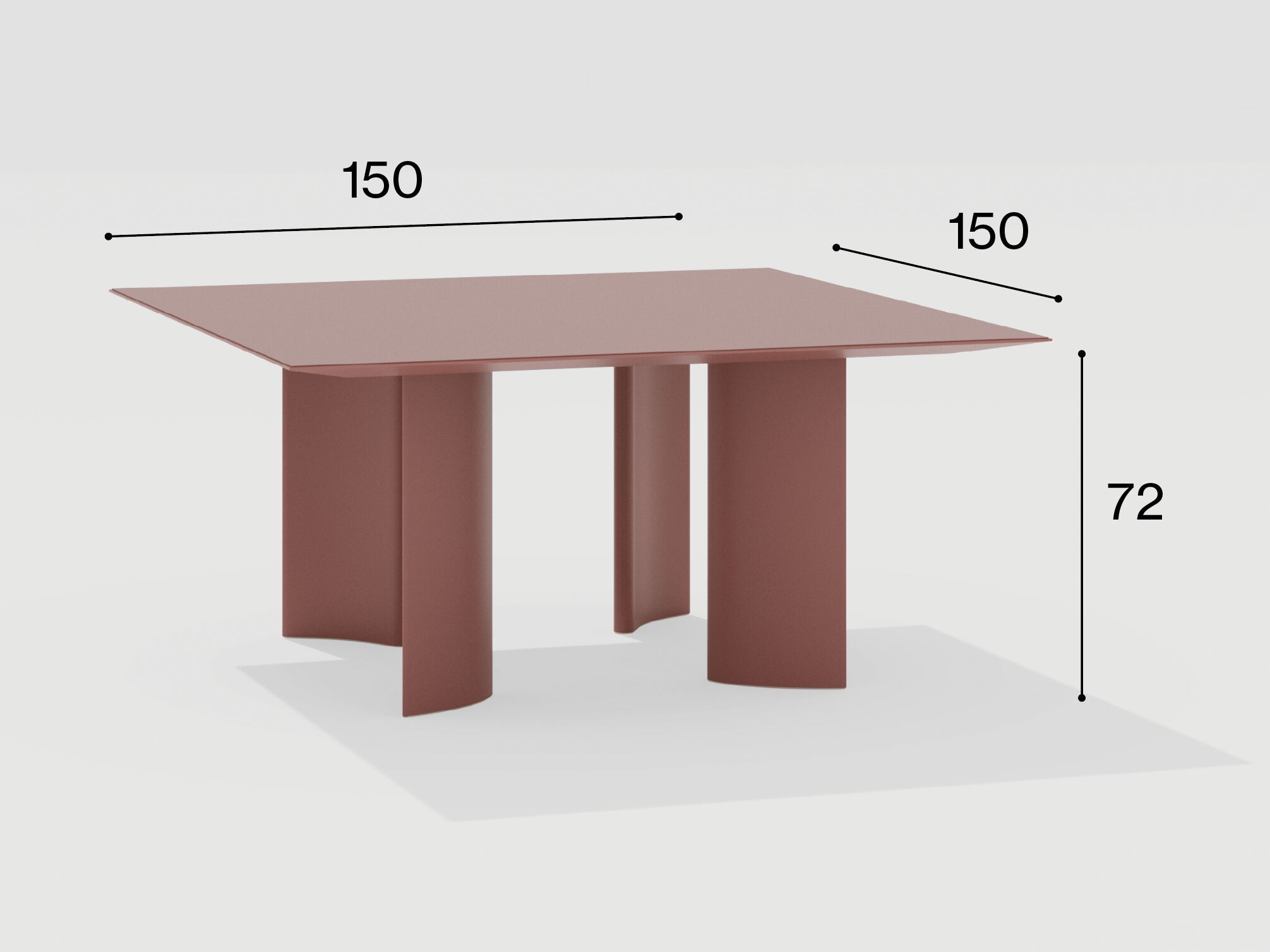 Квадратный садовый стол FAST Naca ARCH-00023049 - Вид №6