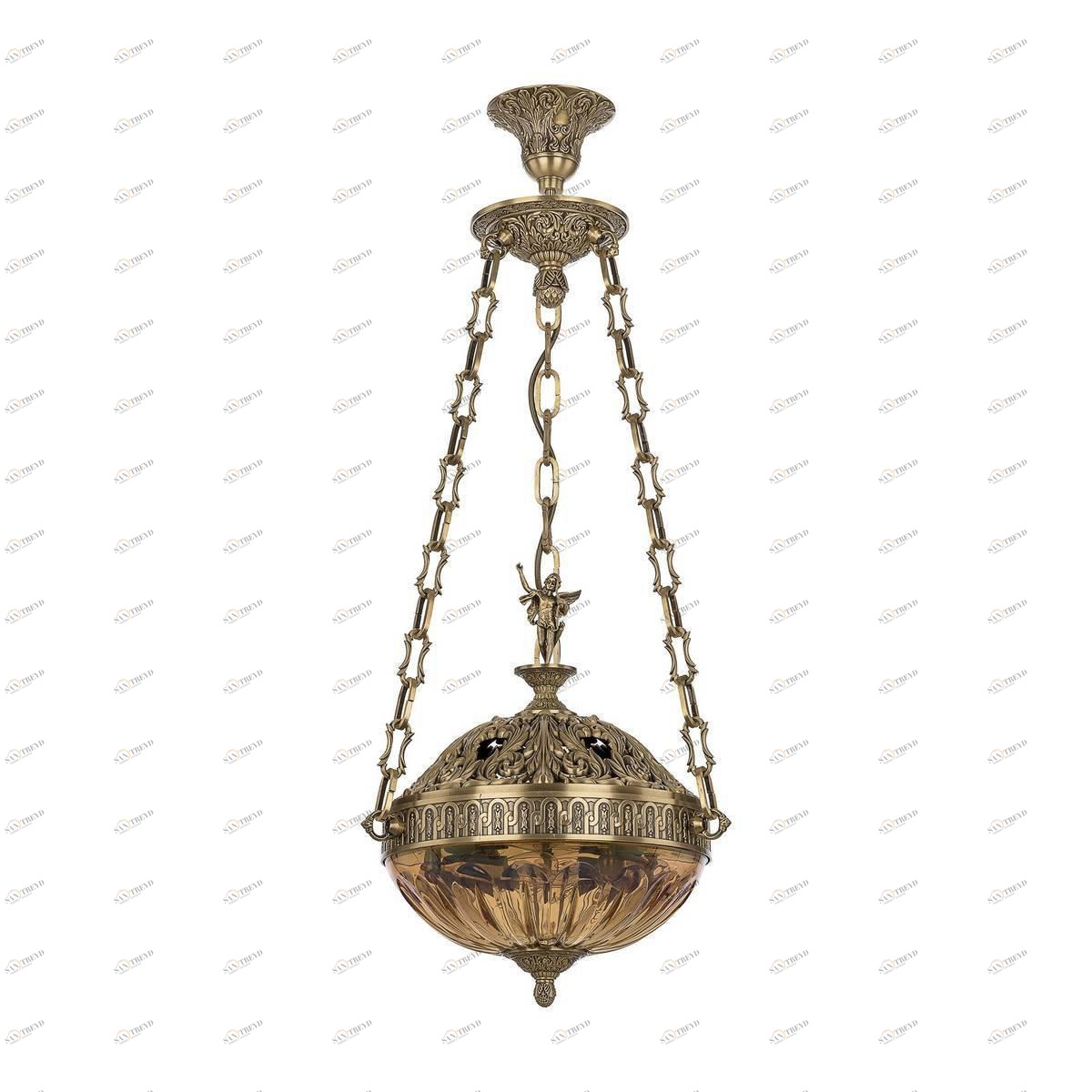 Подвесной светильник коричневый Bohemia Ivele 71000P/30AZ FP Amber/M-1H FA5S BOHEMIA IVELE 7100 00-3890251 Коричневый 