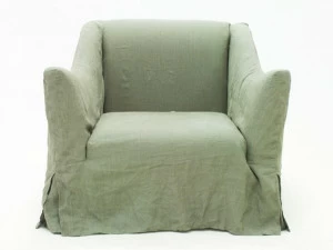 CREARTE COLLECTIONS Кресло из ткани со съемным чехлом с подлокотниками Ascot contemporain 12