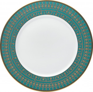 10638190 Haviland Тарелка закусочная Haviland "Тиара, павлиний глаз" 22см (золотой декор) Фарфор