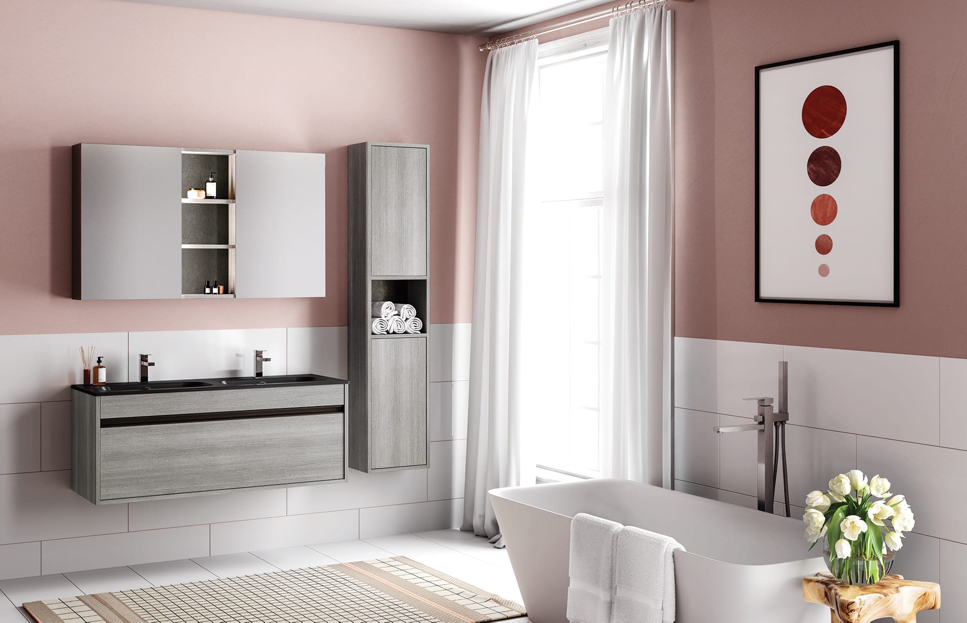 Smart.46 – 03 Mastella  Smart.46  Комплект мебели для ванной 