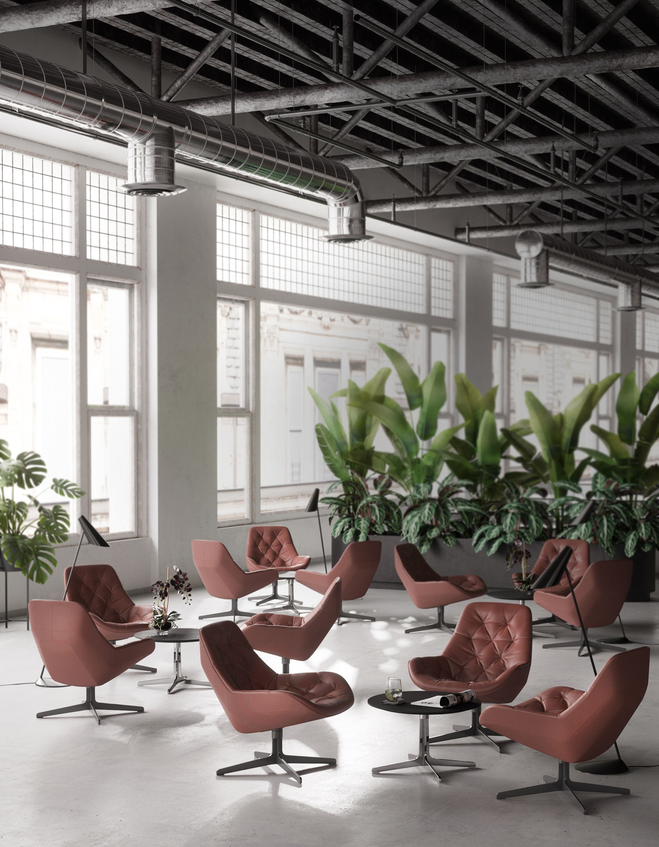 Круглый журнальный столик с деревянной столешницей de Sede DS-144 ARCH-00028801 - Вид №2