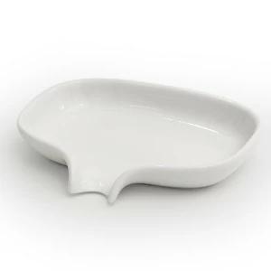 Мыльница белая с носиком для слива большая BOSIGN  00-3880725 Белый