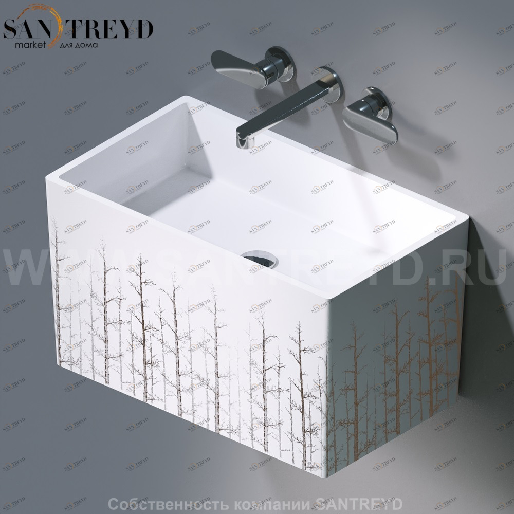 L111.405G Подвесная раковина настенная овальная A. e T. Italia TOWER белая AeT ITALIA