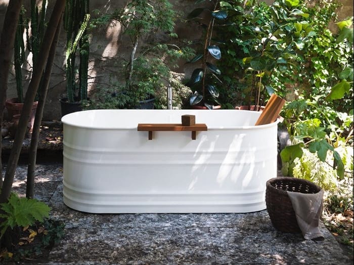 Овальная ванна из нержавеющей стали Agape Vieques ARCH-00073930