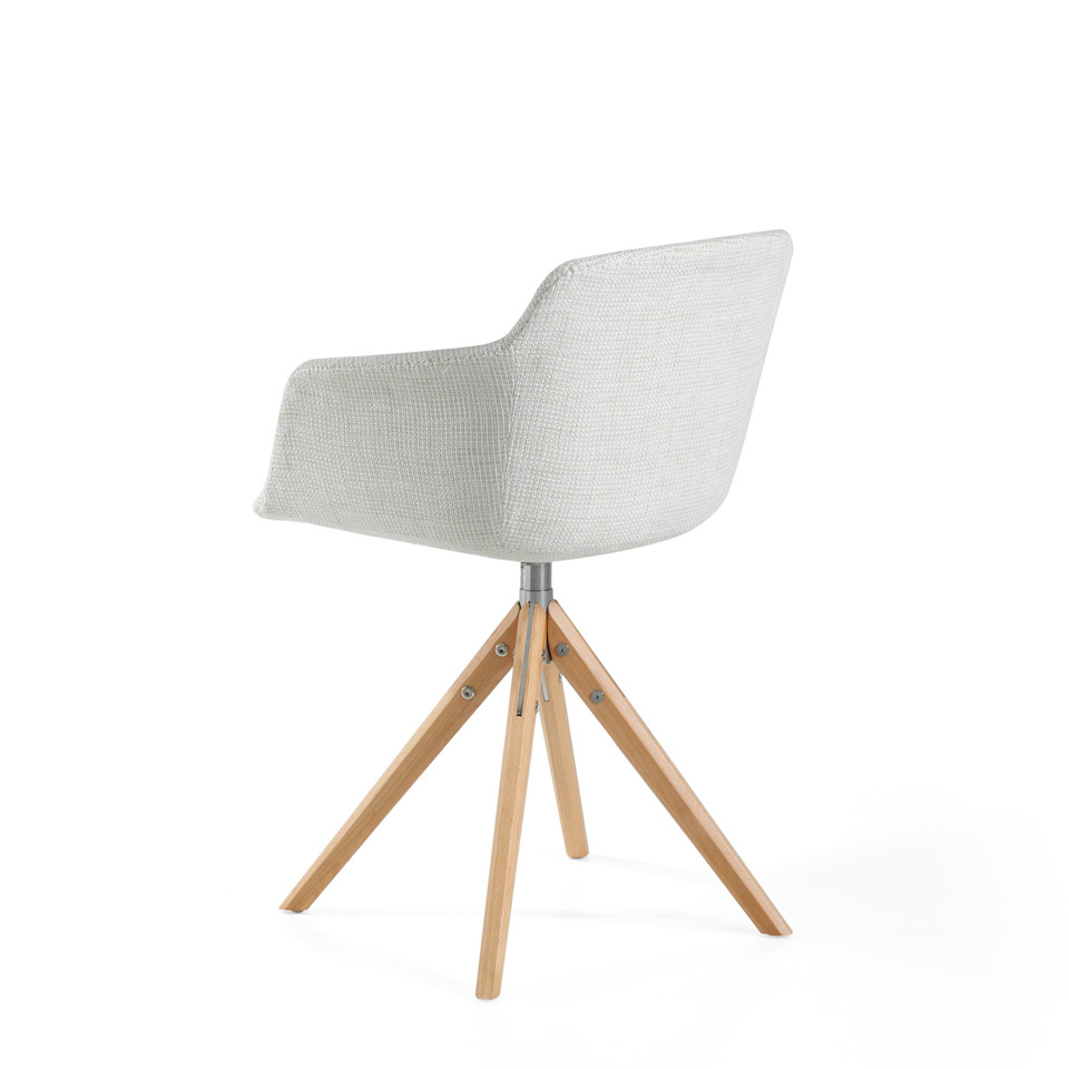 Кресло поворотное DC-S084A от Angel Cerda ANGEL CERDA ДИЗАЙНЕРСКИЕ 321431 Белый  - Вид №3