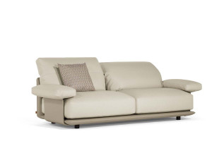 Кожаный модульный диван