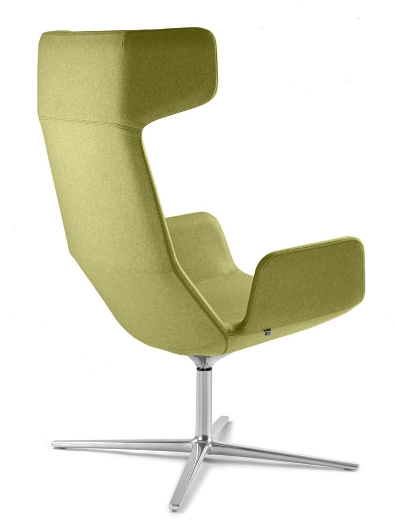 LD Seating Кресло с подголовником из ткани с 4 спицами Flexi lounge Flex xl f27 - Вид №1