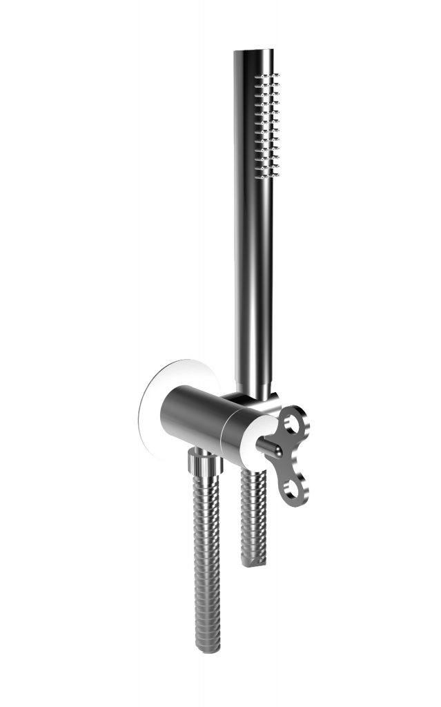 63915 Дуплексный душевой комплект с традиционным смесителем для душа / ванны и биде. Bongio Acquacarica