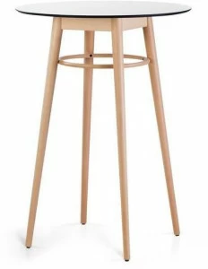 ALMA DESIGN Круглый высокий стол из бука Virna