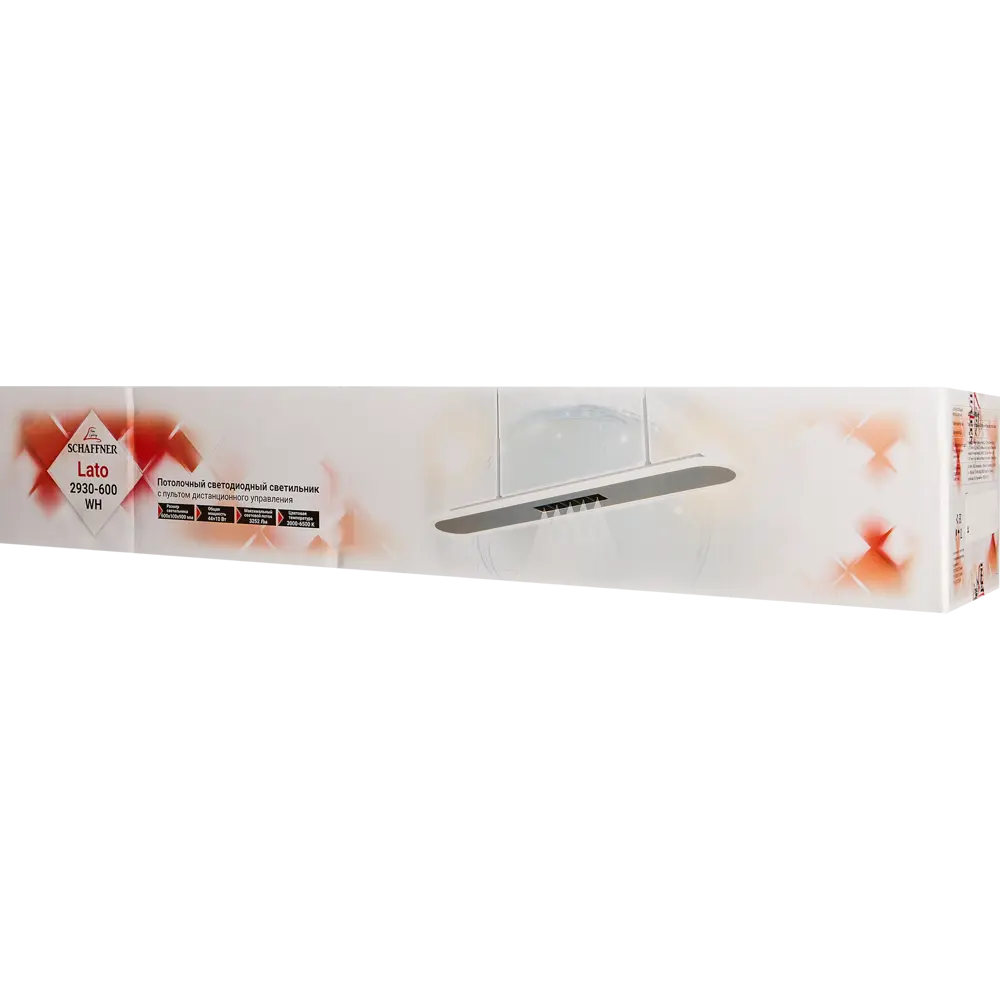 Умная люстра потолочная светодиодная Schaffner Lato 2930-600 10 Вт регулируемый белый свет цвет белый 88660085 STLM-2019697  - Вид №10