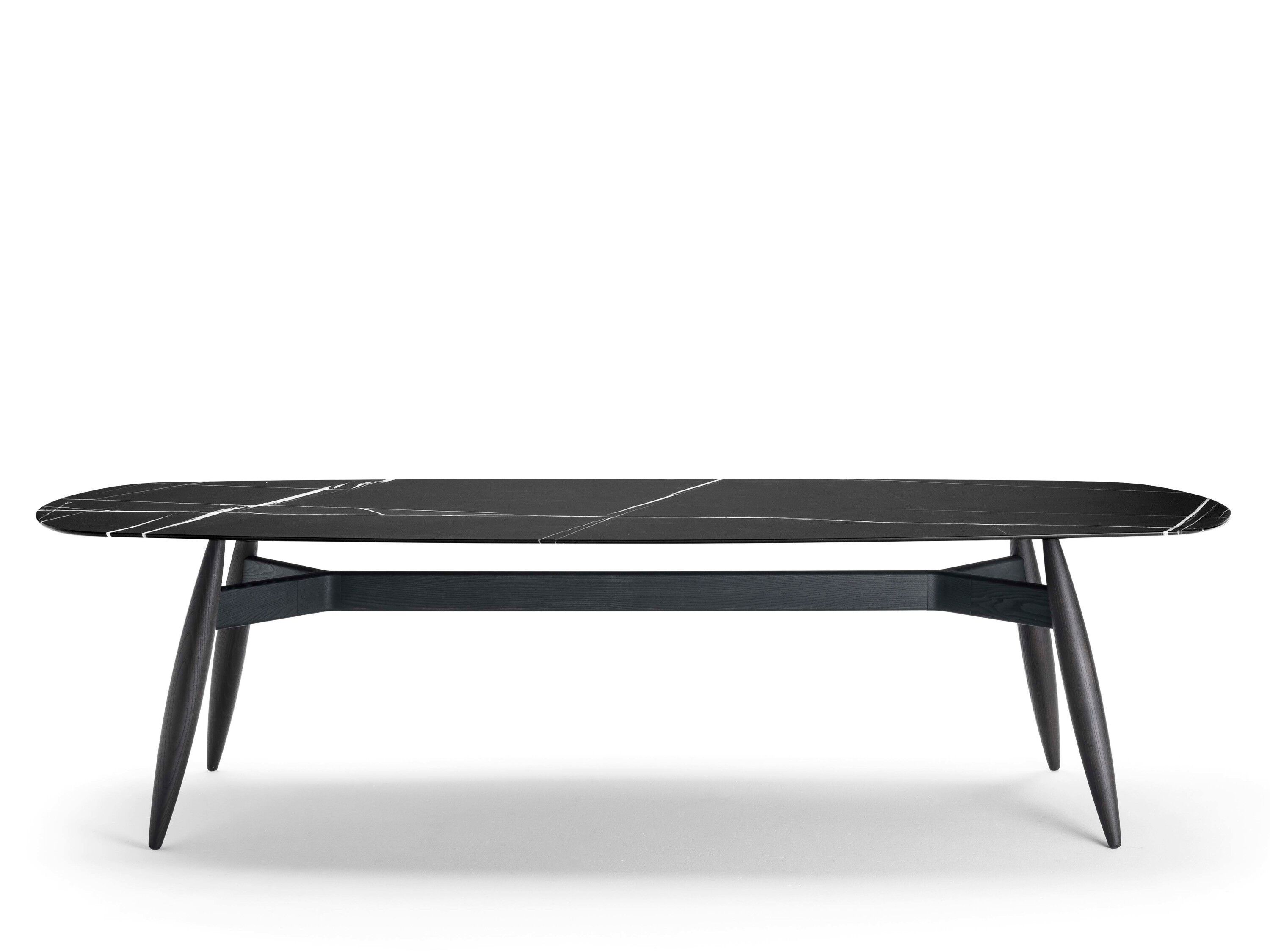 Деревянный прямоугольный стол и мраморная столешница Alf DaFrè FUSELLO ARCH-00065686