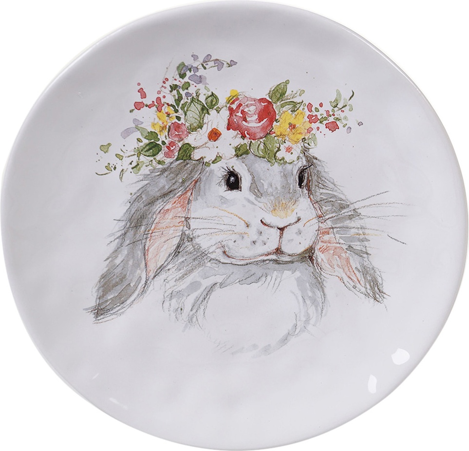 10648252 Certified International Тарелка закусочная Certified Int. Милый кролик-2 21,5см, керамика Керамика 