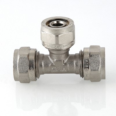 VTm.331.N.262020 Фитинг обжимной – тройник Valtec 26 х 20 х 20 мм  - Вид №8