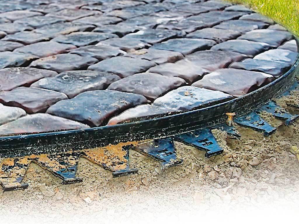 Пластиковый бордюр 57 мм, длина 3 м ГеоПластБорд GPBST-41 - Вид №1