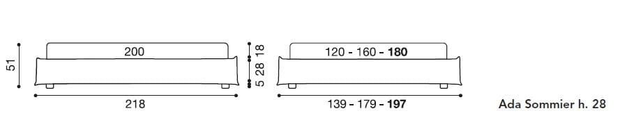 Двуспальная кровать с мягким изголовьем Twils ARCH-00074112 - Вид №4