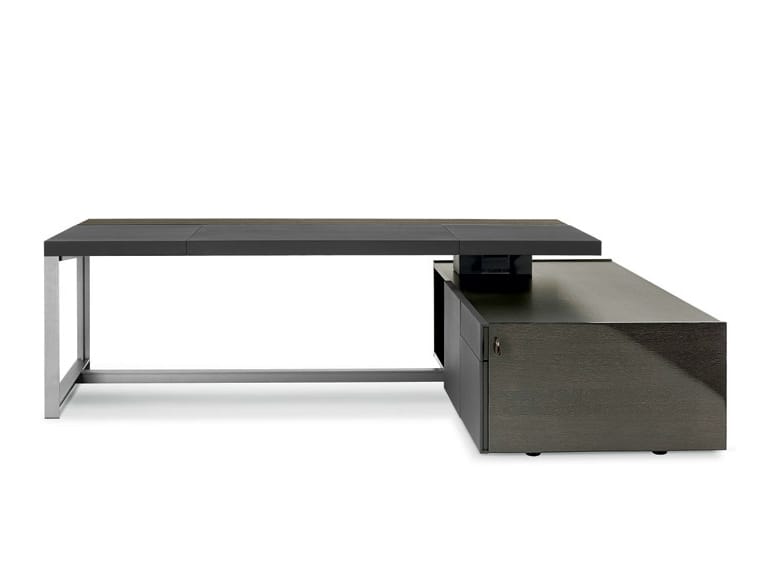 Исполнительный стол со встроенной полкой Poltrona Frau офис-системы управления ARCH-00126200