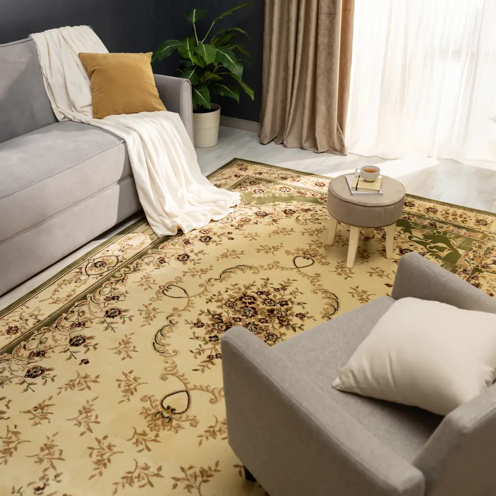 Ковер полипропилен Fortune L006Y 300x400 см цвет зеленый 82461510 STLM-2104271 MERINOS 