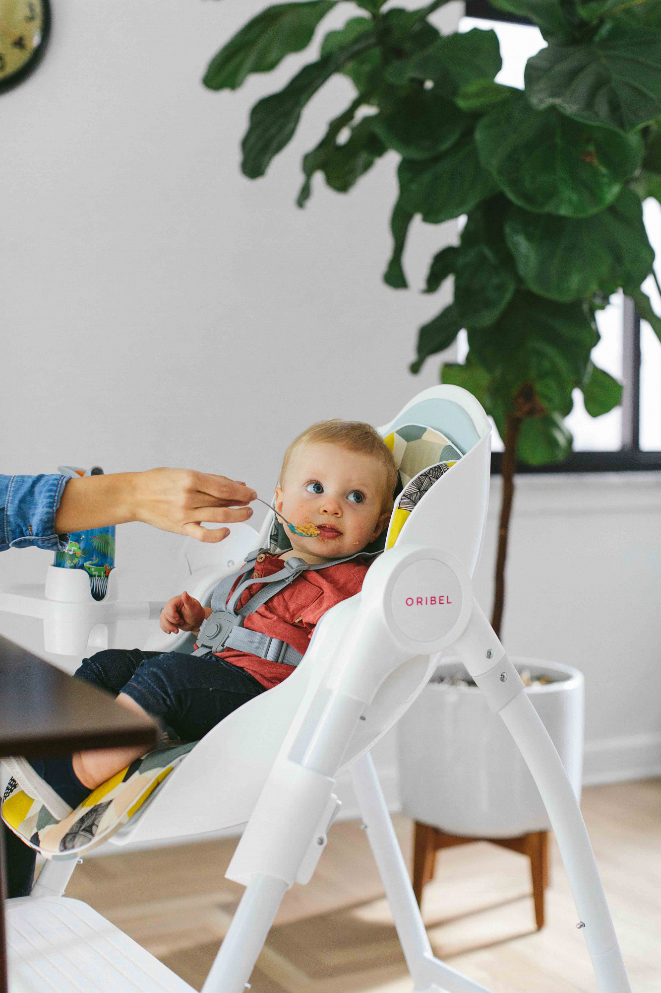 Стульчик для кормления Cocoon апельсиновый ORIBEL  322516 Оранжевый Santreyd  - Вид №9