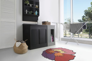 Шкаф для белья из АБС-пластика с дверцами на открытом воздухе