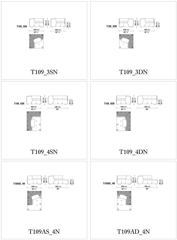 B&B Italia Модульный тканевый диван Tufty-too sun-id-1436231 - Вид №15